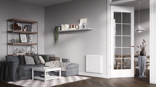 Hybridheizung im Wohnzimmer