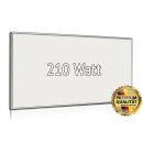 Glasheizung Nomix White - 210 Watt | 60x40cm | Infrarotheizung mit Rahmen