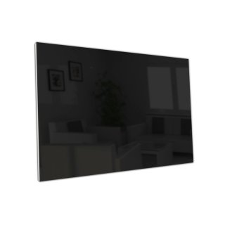 Glasheizung Nomix Black - 500 Watt | 40x130cm | Infrarotheizung ohne Rahmen