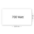 Infrarotheizung Nomix White - 700 Watt | 60x120cm | Glasheizung mit Rahmen