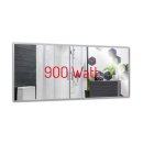 Spiegelheizung Nomix - 900 Watt | 60x140cm | Infrarotheizung mit Alurahmen