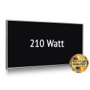 Glas Infrarotheizung Nomix Black - 210 Watt | 60x40cm | Infrarotheizung mit Rahmen