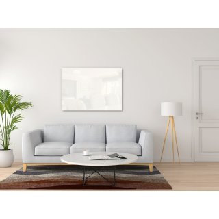 Infrarotheizung Nomix Glas White - 500 Watt | 40x130cm | Glasheizung ohne Rahmen