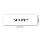 Infrarotheizung Nomix Glas White - 500 Watt | 40x130cm | Glasheizung ohne Rahmen