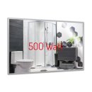 Spiegelheizung Nomix - 500 Watt | 60x90cm | Infrarotheizung mit Alurahmen