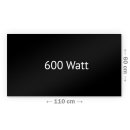 Infrarotheizung Nomix Glas Black - 700 Watt | 60x120cm | Glasheizung mit Rahmen