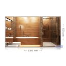 Spiegelheizung Nomix - 600 Watt | 60x110cm | Infrarotheizung mit Alurahmen