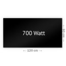 Infrarotheizung Nomix Glas Black - 700 Watt | 60x120cm | Glasheizung ohne Rahmen