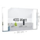 LED Spiegel-Infrarotheizung 400 Watt | 60x90 cm | ohne Rahmen