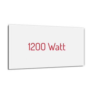 Infrarotheizung PowerSun Reflex - 1200 Watt | 80x140cm | weiß, glatt