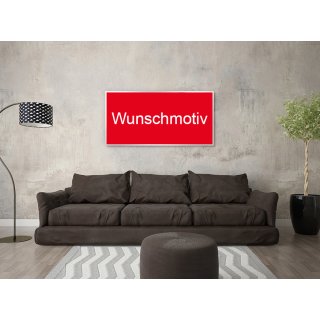 Glas-Bildheizung Nomix - 700 Watt | entspiegelt | 60x120cm | Infrarotheizung mit Rahmen