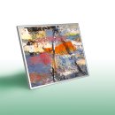 Glas-Bildheizung Nomix - 900 Watt | entspiegelt | 60x140cm | Infrarotheizung mit Rahmen