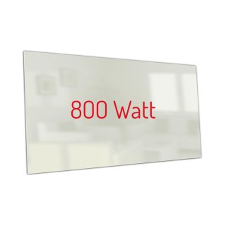 Infrarotheizung PowerSun Carboglas - 800 Watt | 60x120 cm | weiß