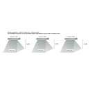Infrarot Heizstrahler Relax Glass 1800 Dimmer &amp; Fernbedienung | IP65 | 1800 Watt | silber-weiss