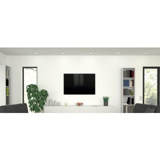 Infrarotheizung Black Glass 930 Watt | 130 x 60 cm | 17-23 m²