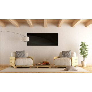 Infrarotheizung Black u. White Glass 1250 Watt | 160x60 cm | 18-30 m²