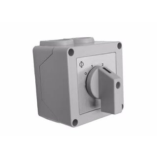 Manueller Leistungswähler für Heizstrahler S123, f. Stufen1-2-3, 20A, IP42 | Art. 11733